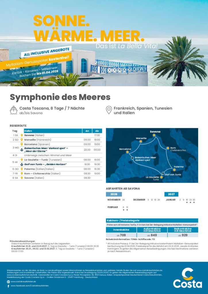 Best Ager + Seniorenreisen