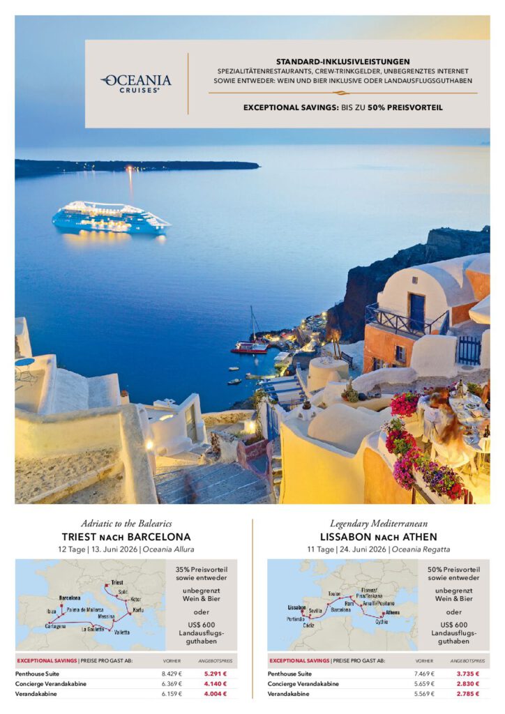 Best Ager + Seniorenreisen