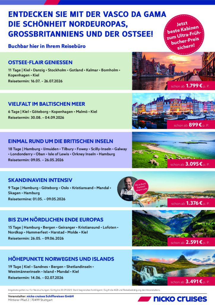 Best Ager + Seniorenreisen