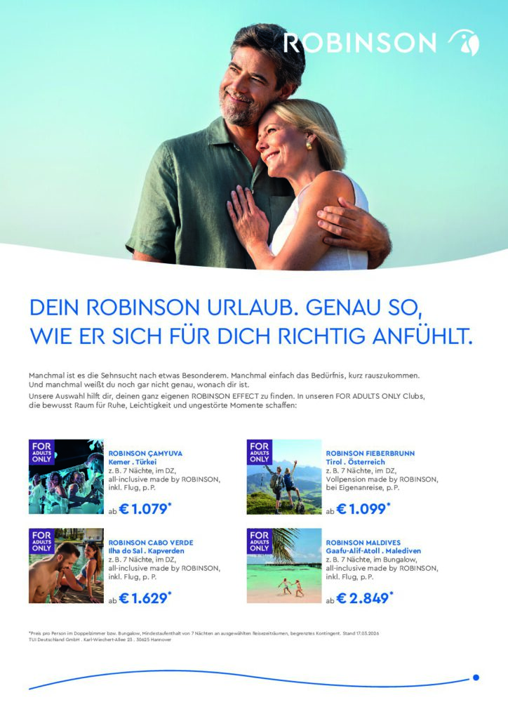 Best Ager + Seniorenreisen