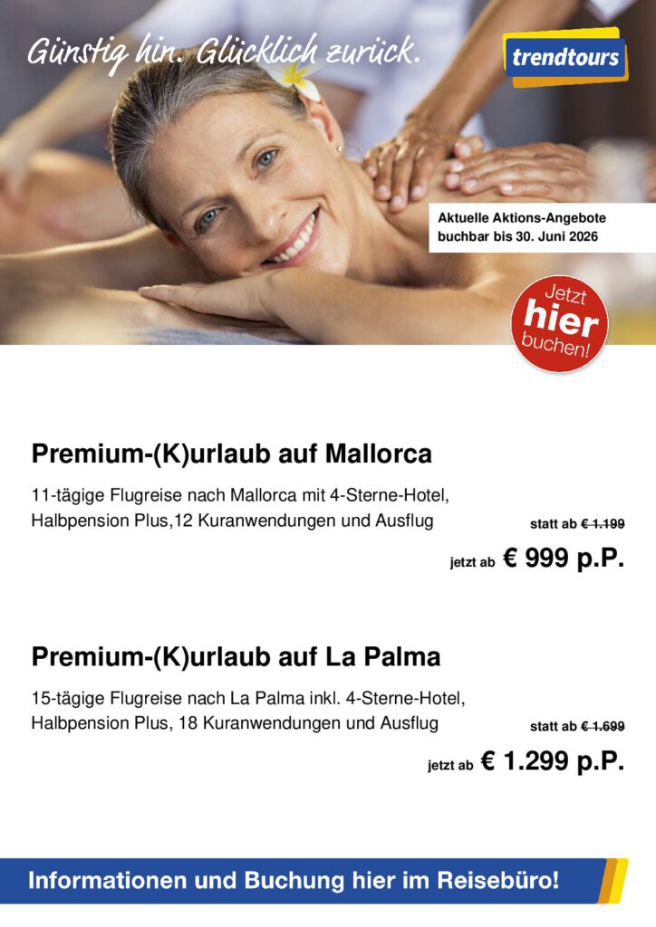Best Ager + Seniorenreisen